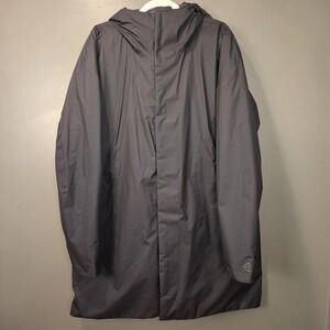 Viev Men's Gore-Tex Dante Insulated Long Jacket Hooded, Size XL, Gray Black